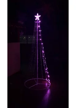 Hi-Line Gifts 6.75' Multi-Function Timed LED Tree - 252 RGB LED with Remote -Creative Sales Shop Belk 101