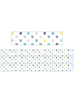Creative Teaching Press Calm & Cool Colorful Mini Chevrons EZ Border, 48 Feet /PK, 3 Packs /BN