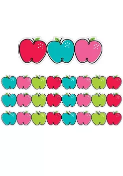 Creative Teaching Press Doodle Apples EZ Border, 48 Feet, 3 Packs per BN
