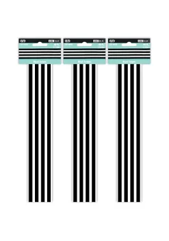 Creative Teaching Press Black Stripes Border, 3 Packs per BN