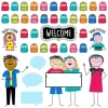 Creative Teaching Press Stick Kids All Are Welcome Bulletin Board Set per ST -Creative Sales Shop Belk 1055