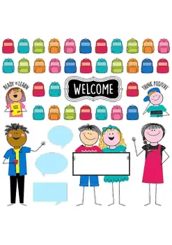 Creative Teaching Press Stick Kids All Are Welcome Bulletin Board Set per ST -Creative Sales Shop Belk 1056