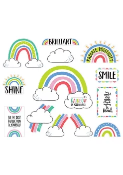 Creative Teaching Press Rainbow Doodles Doodly Rainbows Bulletin Board Set per ST