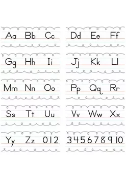 Creative Teaching Press CTP10170 Traditionl Manuscript Alphabet Line