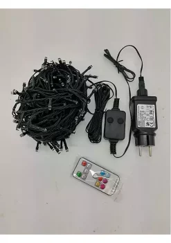 Hi-Line Gifts 65.25' Multi-Function Timed Pattern String Lights - 200 RGB LED with Remote