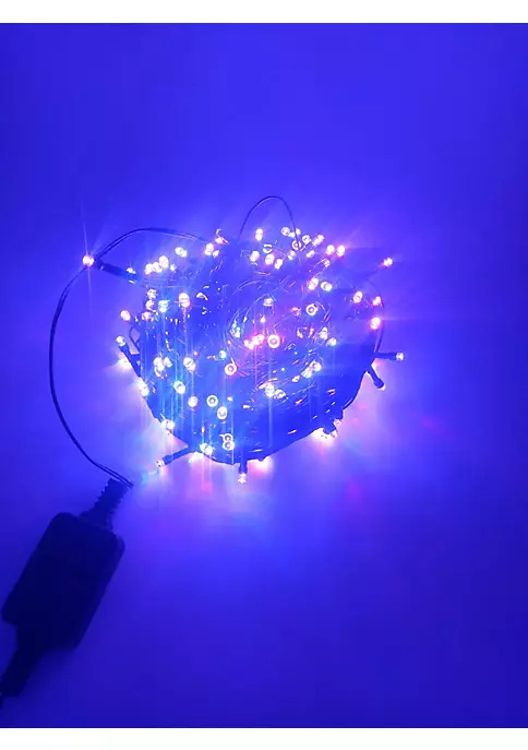Hi-Line Gifts 65.25' Multi-Function Timed Pattern String Lights - 200 RGB LED with Remote 6 Hi-Line Gifts 65.25' Multi-Function Timed Pattern String Lights - 200 RGB LED with Remote - Image 4