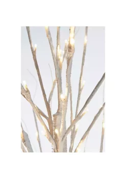 Hi-Line Gifts 6.75' Pre-Lit Pencil Birch Artificial Christmas Tree - Warm White LED Lights 10 Hi-Line Gifts 6.75' Pre-Lit Pencil Birch Artificial Christmas Tree - Warm White LED Lights -Creative Sales Shop Belk 115