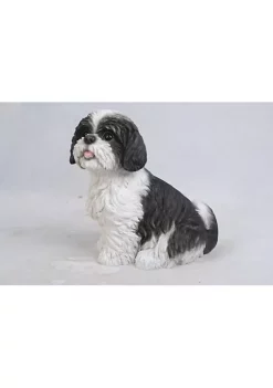 Hi-Line Gifts 11" Black and White Shih Tzu Dog Figurine Statue 9 Hi-Line Gifts 11" Black and White Shih Tzu Dog Figurine Statue -Creative Sales Shop Belk 139