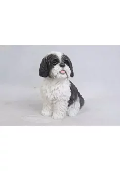 Hi-Line Gifts 11" Black and White Shih Tzu Dog Figurine Statue 10 Hi-Line Gifts 11" Black and White Shih Tzu Dog Figurine Statue -Creative Sales Shop Belk 140
