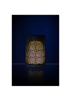 Hi-Line Gifts 5" Black and Yellow Flame Illusion LED Candle with Timer