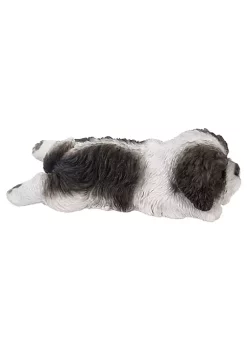 Hi-Line Gifts 8.5" Black and White Shih Tzu Puppy Sleeping Figurine 10 Hi-Line Gifts 8.5" Black and White Shih Tzu Puppy Sleeping Figurine -Creative Sales Shop Belk 172