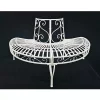 Hi-Line Gifts 4' Solid White Home Furniture Collections Semi-Circle Tree-Wrap Bench 2 Hi-Line Gifts 4' Solid White Home Furniture Collections Semi-Circle Tree-Wrap Bench -Creative Sales Shop Belk 207