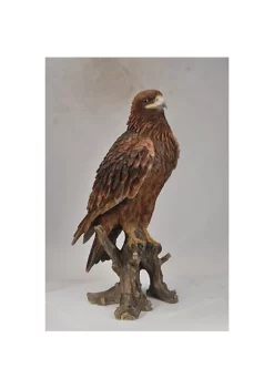 Hi-Line Gifts 26.75" Brown and Gold Sitting Eagle Garden Figurine 9 Hi-Line Gifts 26.75" Brown and Gold Sitting Eagle Garden Figurine -Creative Sales Shop Belk 219