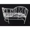 Hi-Line Gifts 3.25' Solid White Home Furniture Collections Vis-A-Vis Chair Bench 2 Hi-Line Gifts 3.25' Solid White Home Furniture Collections Vis-A-Vis Chair Bench -Creative Sales Shop Belk 222