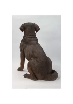 Hi-Line Gifts 21.25" Brown Sitting Labrador Retriever Dog Outdoor Garden Statue -Creative Sales Shop Belk 235
