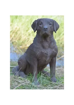 Hi-Line Gifts 21.25" Brown Sitting Labrador Retriever Dog Outdoor Garden Statue -Creative Sales Shop Belk 236