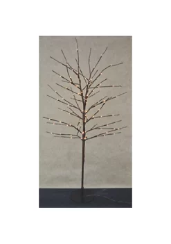 Hi-Line Gifts 40" Brown and Orange Tree with 112 Rice Lights