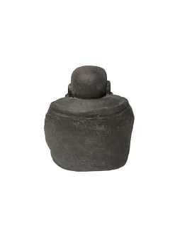 Hi-Line Gifts 16.5β Charcoal Black Religious Smiling Buddha Sitting Indoor or Outdoor Statue Decoration 9 Hi-Line Gifts 16.5β Charcoal Black Religious Smiling Buddha Sitting Indoor or Outdoor Statue Decoration -Creative Sales Shop Belk 256