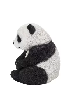 Hi-Line Gifts 12.35" Cute Black and White Sitting Panda Statue -Creative Sales Shop Belk 262