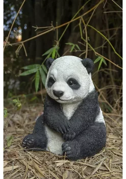 Hi-Line Gifts 12.35" Cute Black and White Sitting Panda Statue -Creative Sales Shop Belk 263