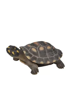 Hi-Line Gifts 17.5" Gray and Yellow Spotted Turtle Outdoor Garden Statue -Creative Sales Shop Belk 276