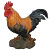 Hi-Line Gifts 16" Red and Orange Rooster Standing Outdoor Statue -Creative Sales Shop Belk 277