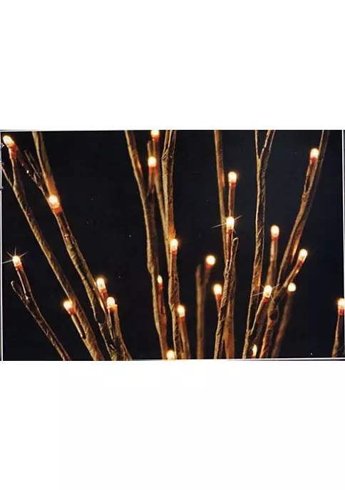 Hi-Line Gifts 90ct Brown and Clear Willow Branch Floral Lights - Clear Lights 3 Hi-Line Gifts 90ct Brown and Clear Willow Branch Floral Lights - Clear Lights