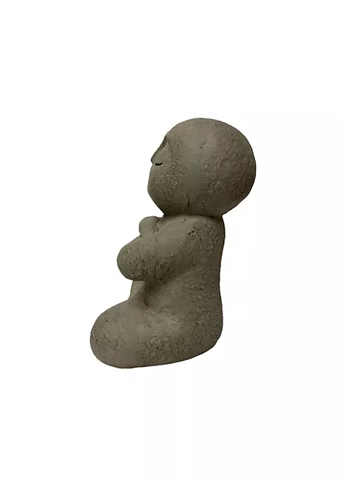 Hi-Line Gifts 13.75β Charcoal Gray Religious Lucky Japanese Jizo Indoor or Outdoor Statue Decoration 4 Hi-Line Gifts 13.75β Charcoal Gray Religious Lucky Japanese Jizo Indoor or Outdoor Statue Decoration - Image 2
