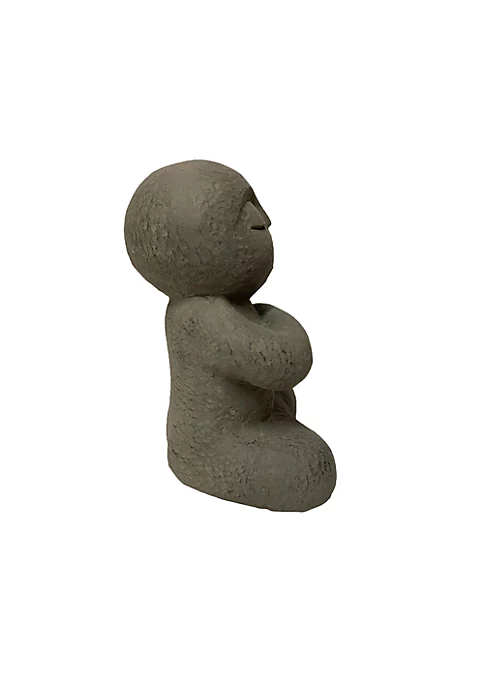Hi-Line Gifts 13.75β Charcoal Gray Religious Lucky Japanese Jizo Indoor or Outdoor Statue Decoration 6 Hi-Line Gifts 13.75β Charcoal Gray Religious Lucky Japanese Jizo Indoor or Outdoor Statue Decoration - Image 4