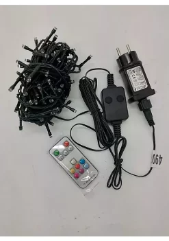 Hi-Line Gifts 32.25' Multi-Function Timed Pattern String Lights - 100 RGB LED with Remote