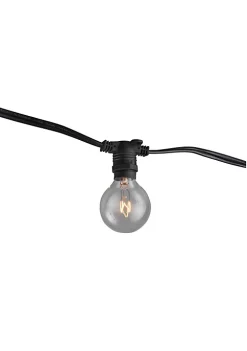 Hi-Line Gifts 28-Count Clear Edison Bulb Light Set 29ft Black Wire 9 Hi-Line Gifts 28-Count Clear Edison Bulb Light Set 29ft Black Wire -Creative Sales Shop Belk 302