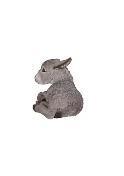Hi-Line Gifts 11" Cute Brown and Beige Sitting Donkey Foal Statue -Creative Sales Shop Belk 310