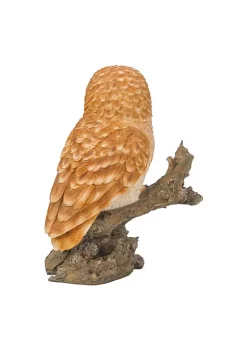 Hi-Line Gifts 12.50" Tan Brown and Black Owl on Stump Outdoor Garden Statue 10 Hi-Line Gifts 12.50" Tan Brown and Black Owl on Stump Outdoor Garden Statue -Creative Sales Shop Belk 317