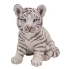 Hi-Line Gifts 9.5" Black and White Sitting Tiger Cub Statue Decoration -Creative Sales Shop Belk 324