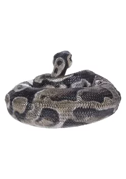 Hi-Line Gifts 7.75" Black and Brown Regius Ball Python Outdoor Statue -Creative Sales Shop Belk 332