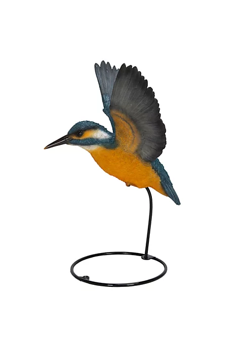 Hi-Line Gifts 11β Gray and Yellow Flying-Off Kingfisher Indoor or Outdoor Statue Decoration 4 Hi-Line Gifts 11β Gray and Yellow Flying-Off Kingfisher Indoor or Outdoor Statue Decoration - Image 2
