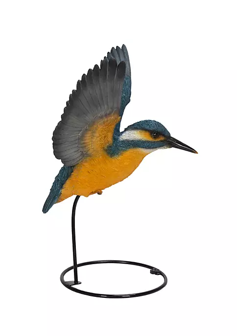 Hi-Line Gifts 11β Gray and Yellow Flying-Off Kingfisher Indoor or Outdoor Statue Decoration 6 Hi-Line Gifts 11β Gray and Yellow Flying-Off Kingfisher Indoor or Outdoor Statue Decoration - Image 4