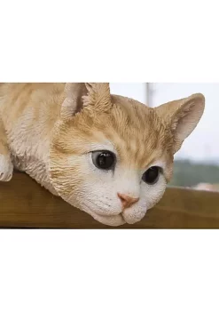 Hi-Line Gifts 11.25" Orange and White Tabby Cat Looking Over Ledge Figurine 9 Hi-Line Gifts 11.25" Orange and White Tabby Cat Looking Over Ledge Figurine -Creative Sales Shop Belk 347
