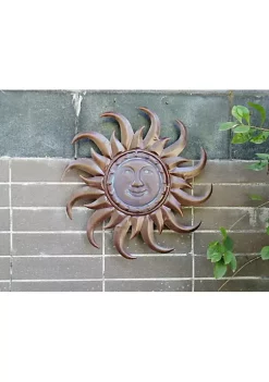 Hi-Line Gifts 15.75" Bronze Sun Face Decorative Outdoor Garden Statue -Creative Sales Shop Belk 360