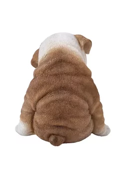 Hi-Line Gifts 7" Brown and White Sitting Sleepy Bulldog Puppy Figurine -Creative Sales Shop Belk 366
