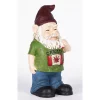 Hi-Line Gifts 9.75" Green and Blue Canadian Gnome Smoking Figurine -Creative Sales Shop Belk 369