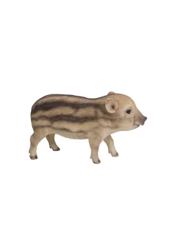 Hi-Line Gifts 8.5" Brown and Black Wild Baby Boar Statue Decoration -Creative Sales Shop Belk 373
