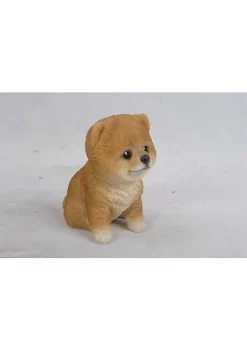 Hi-Line Gifts 6" Brown and White Sitting Pomeranian Puppy Figurine -Creative Sales Shop Belk 387