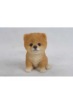 Hi-Line Gifts 6" Brown and White Sitting Pomeranian Puppy Figurine -Creative Sales Shop Belk 389