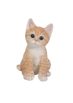 Hi-Line Gifts 8" Orange and White Sitting Tabby Kitten Figurine -Creative Sales Shop Belk 395