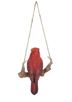 Hi-Line Gifts 5.75" Red Unique Hanging Cardinal on a Branch Decor -Creative Sales Shop Belk 397