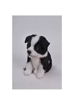 Hi-Line Gifts 6.75" White and Black Border Collie Puppy Figurine 10 Hi-Line Gifts 6.75" White and Black Border Collie Puppy Figurine -Creative Sales Shop Belk 401