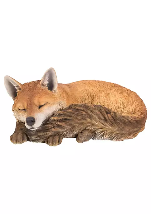 Hi-Line Gifts 17.25" Brown and White Fox Sleeping Outdoor Garden Statue 7 Hi-Line Gifts 17.25" Brown and White Fox Sleeping Outdoor Garden Statue - Image 5