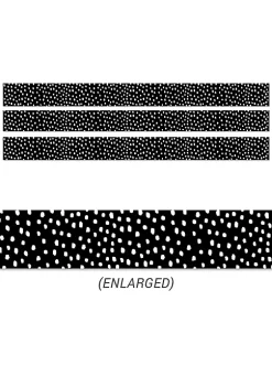 Creative Teaching Press Messy Dots on Black Border, 48 Feet Per Pack, 3 Packs per BN