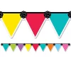 Creative Teaching Press CTP10476 3 x 24 in. Pennant Party EZ Border, Multi Color -Creative Sales Shop Belk 915